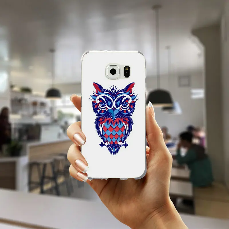 Picture 2 Мягкий тонкий чехол для телефона samsung Galaxy S3 S4 S5 Mini S6 S7 Edge S8 S9 S10 Plus Lite Note 4 5 8 9 Dream Catcher милые совы - Цвет: Picture 2