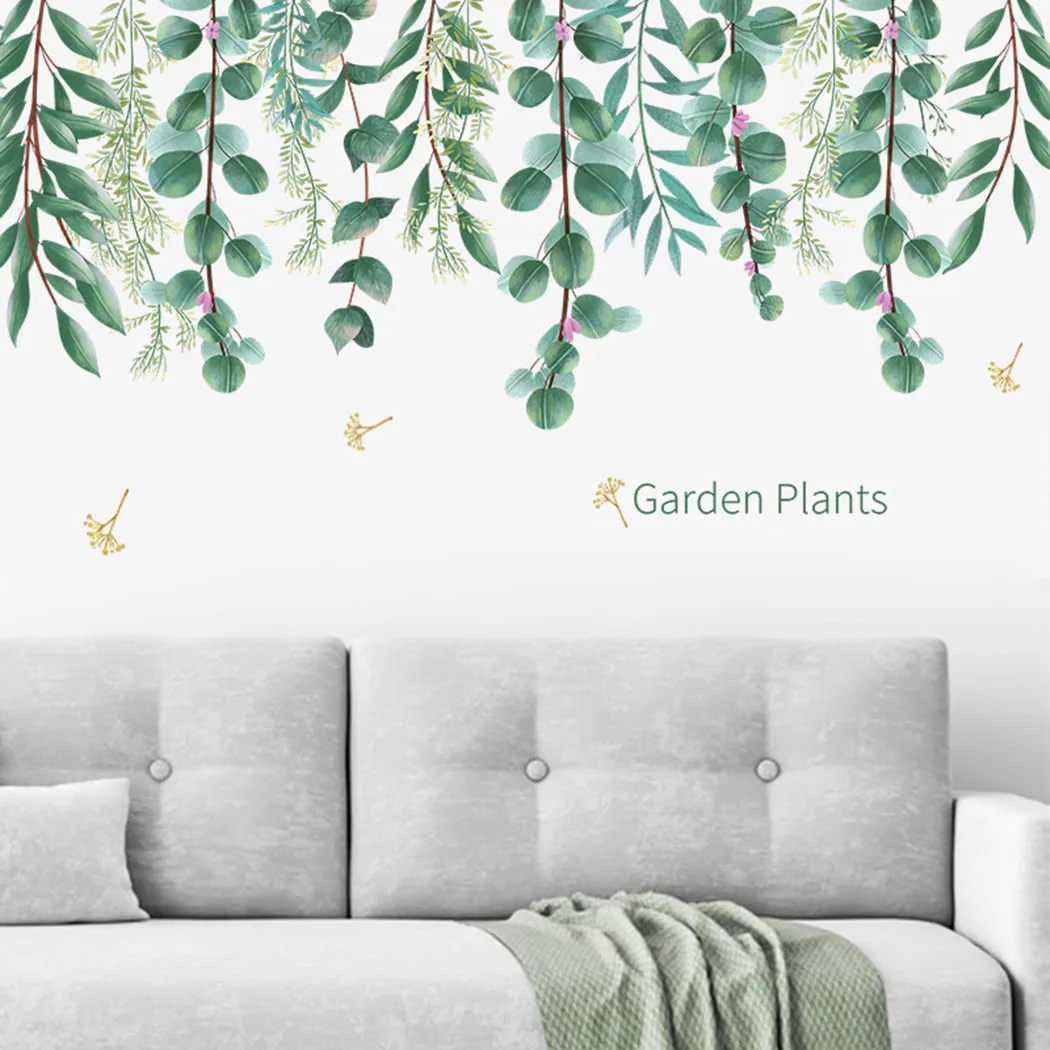 

PVC Home Decor Wall Stickers Eucalyptus Leaves Plant Wall Sticker Decal Kids Room Nursery Art Mural Gifts
