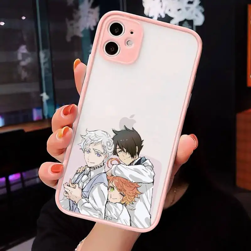 

Japan anime The Promised Neverland Phone Cases matte transparent For iphone 7 8 11 12 plus mini x xs xr pro max cover