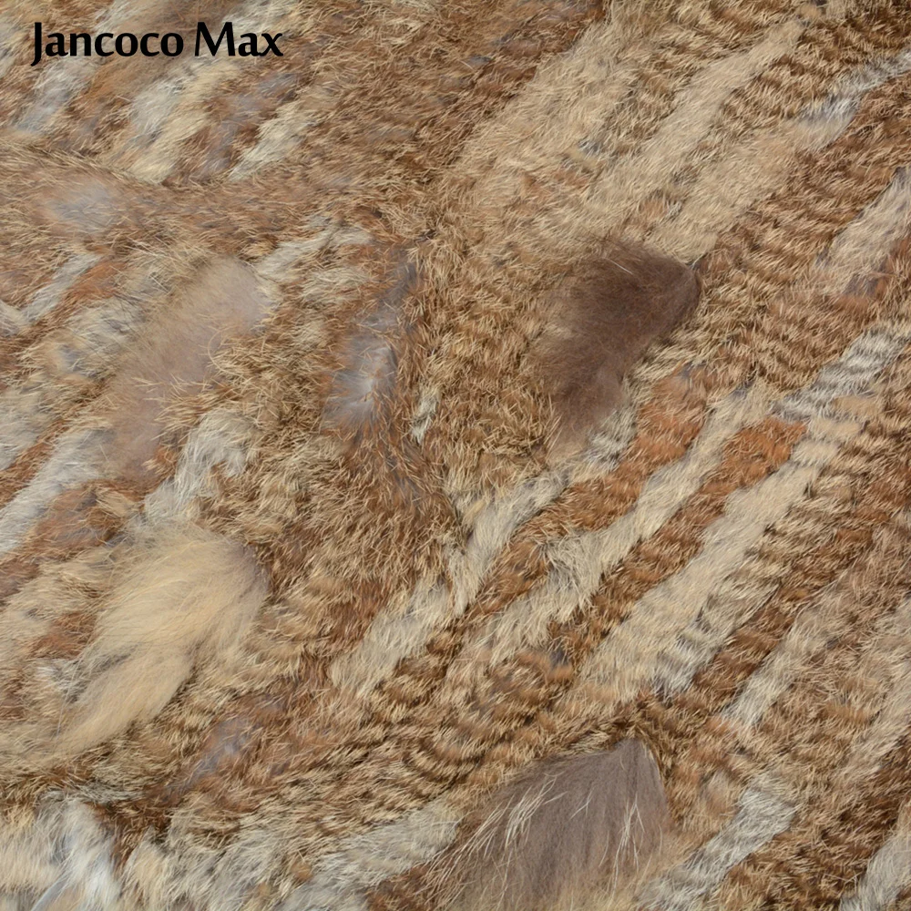 Jancoco Max новая зимняя мода натуральный мех кролика и Бесплатная доставка Одежда
