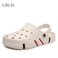 unisex summer casual sandals men high platform new beach slippers breathable hollow out flats male clogs water shoes men sandals
