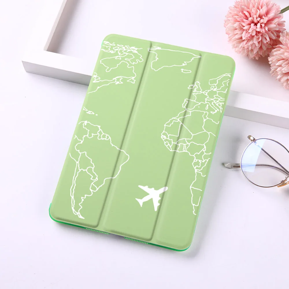 Чехол книжка карамельных цветов для iPad Mini 5 чехол планшета из искусственной кожи