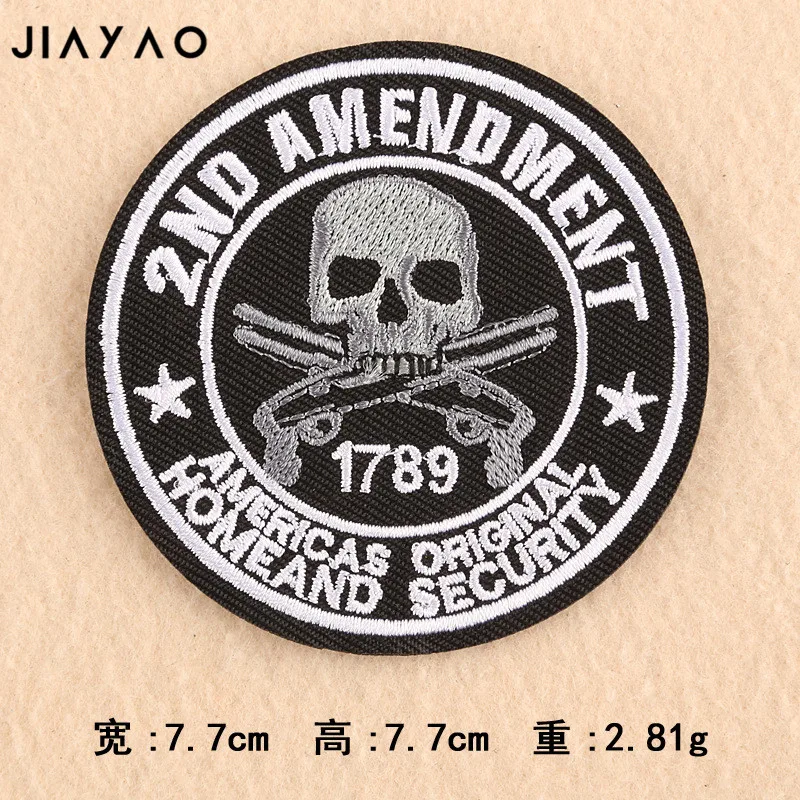 Круглая нашивка на ветер в стиле панк высококачественные аксессуары для одежды вышитые тканевые наклейки с