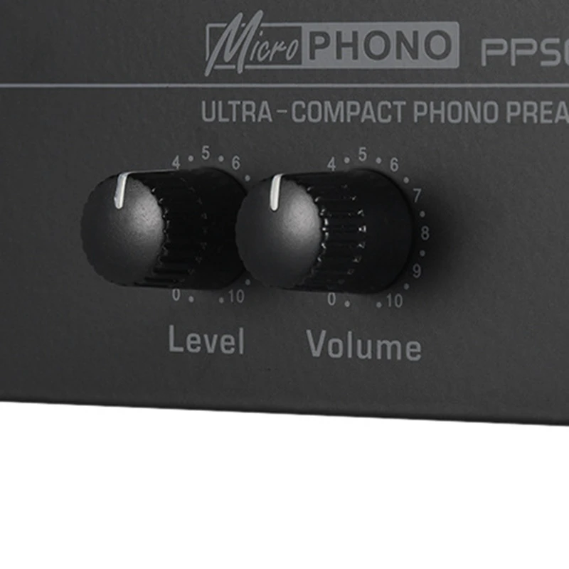Pp500 ультра-компактный преусилитель Phono с уровнем и регулятором громкости Rca вход