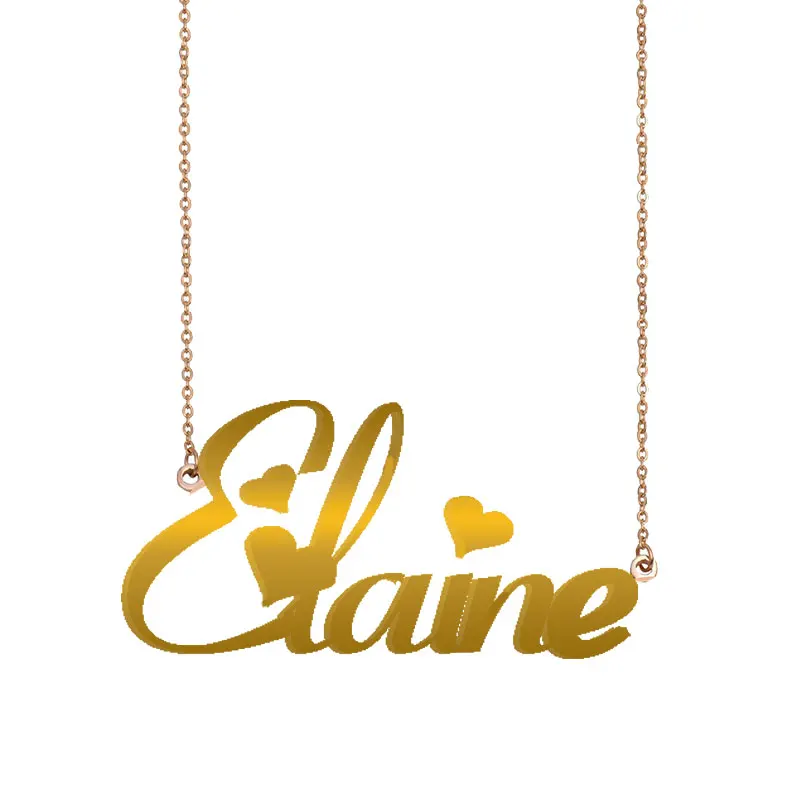 Именное ожерелье Элейн индивидуальный кулон для женщин и девочек Лучшие Друзья