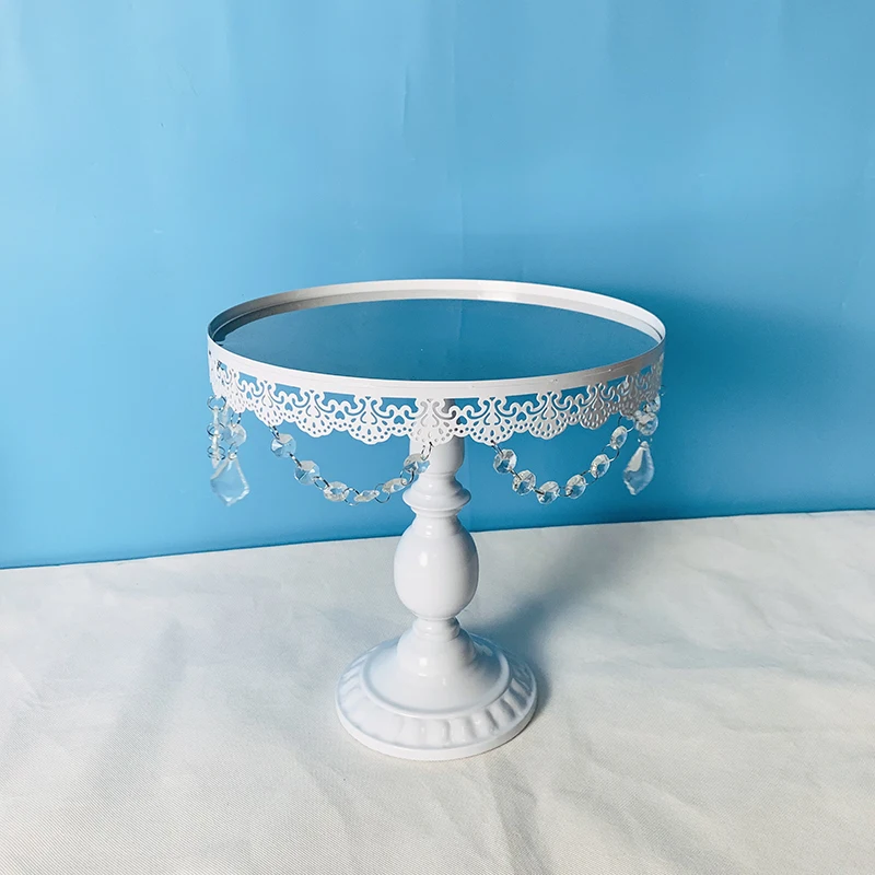 1pcs 12 inch 1-18 шт Торт Стенд набор круглый металлический торт подставки ДЕСЕРТ ДИСПЛЕЙ кекс подставки, белый - Цвет: 1pcs 12 inch