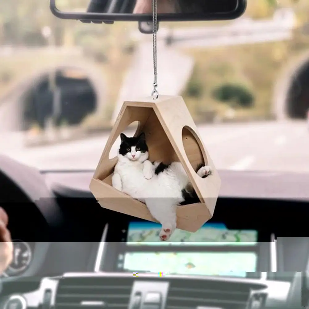 

Cute Cat Car Hanging Ornament Kitten Simulation Model Decor 3.3inch Animal Gift Pendant Toy Creative Interior Car Kids Acry I3Y6