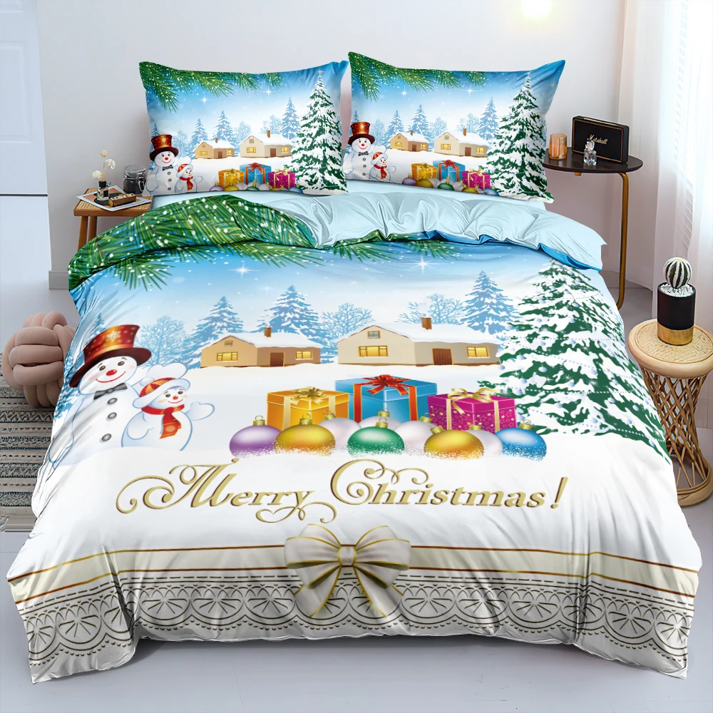 

Christmas Comforter Cover Set Duvet Cover Pillow Shams Twin Full Queen King Sizes Soft And Comfortable Bed Sets Home Textiles