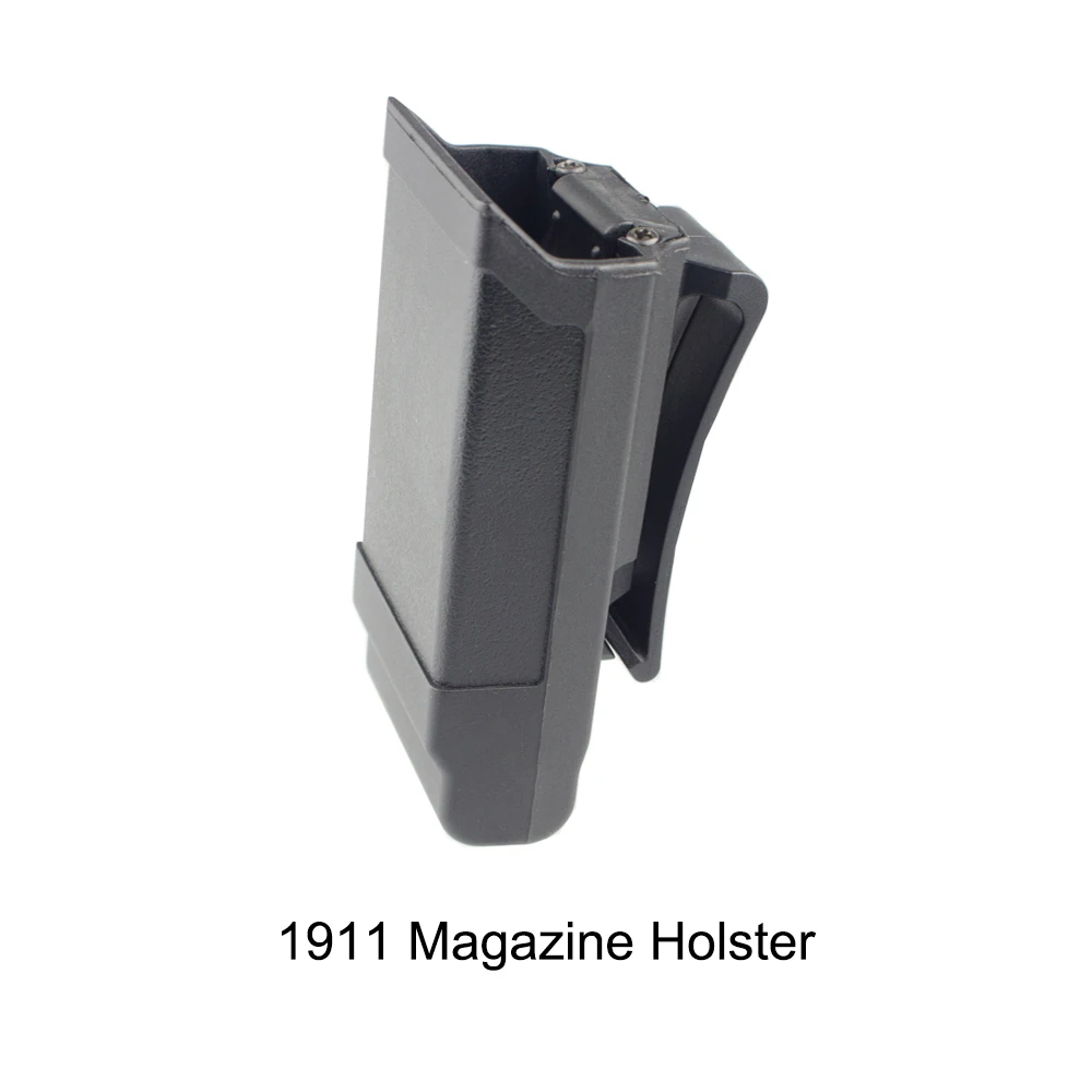 Black 1911 Holster Тактический Магнитный чехол CQC Singe Stack журнал кобура маг держатель для Glock 1911 калибра пистолет аксессуары - Цвет: Black 1911 Holster