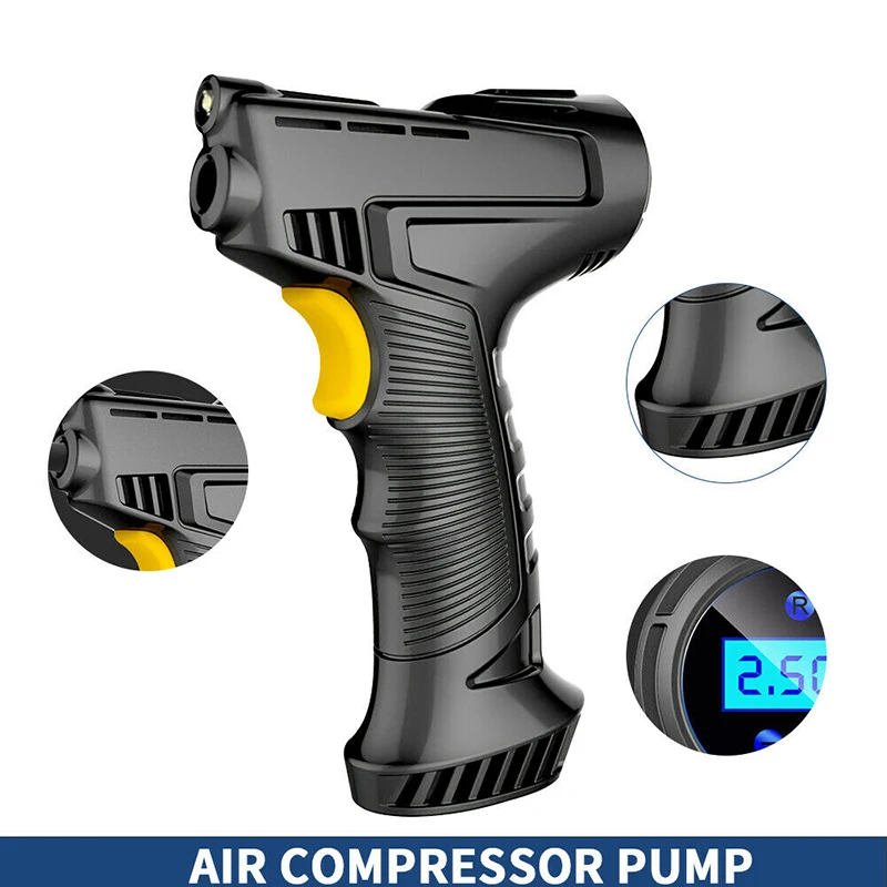 Портативный воздушный насос ручной компрессор для накачки шин 2000 мАч |