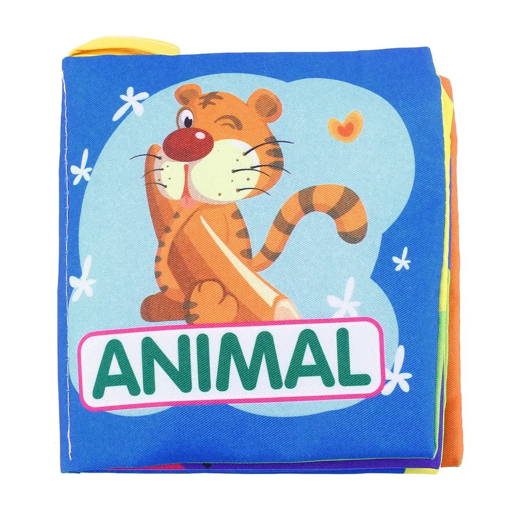 Новорожденные детские тканевые книги Ранние развивающие портативные красочные