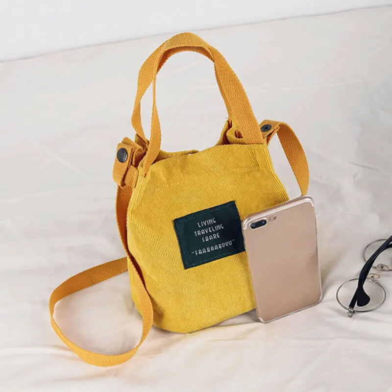 Модная Вельветовая женская сумка тоут на плечо 6 цветов|Сумки для вещей| |