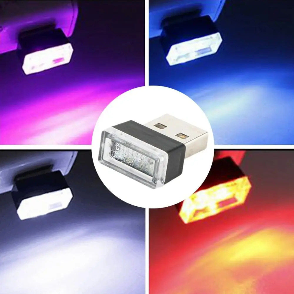 

Car USB Atmosphere Light Led Free Change Decorative Lights Car Foot Lighting Lights Car Cigarette Lighter Atmosphere Lights