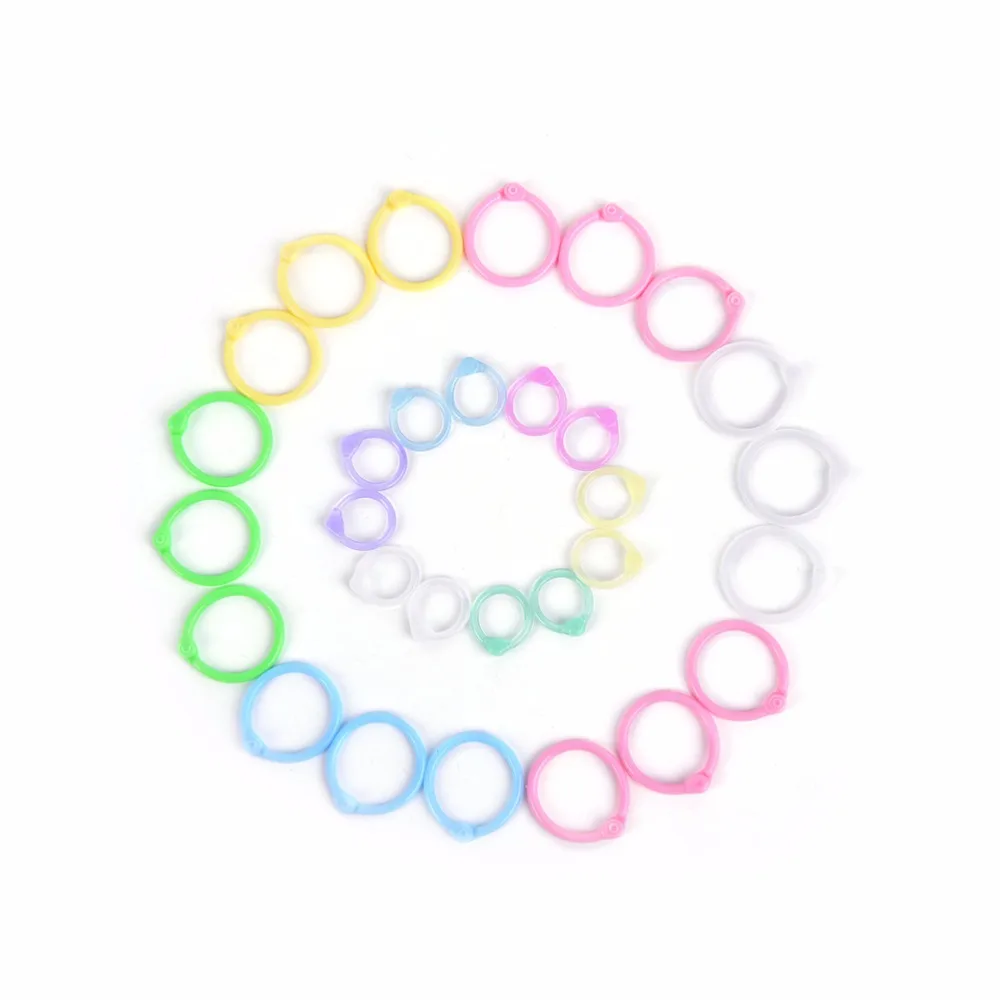 

30Pcs Or 16pcs/box Creative Plastic Multi-Function Circle Ring DIY Albums Loose-Leaf Book Binder Hoops Office Binding Supplies