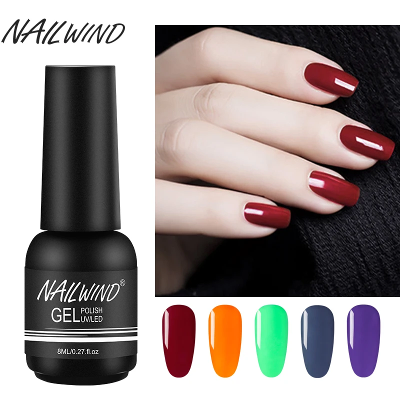 NAILWIND набор гель-лаков 8 мл блестящий яркий для маникюра светодиодный УФ