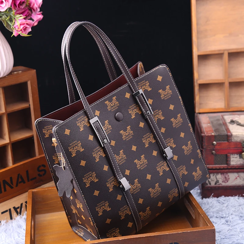 

Genuine Leather Handbags 2021 New Fashion Portable All-match Large Capacity Tote Bag Luxury Handbags Women Bags Designer Gg