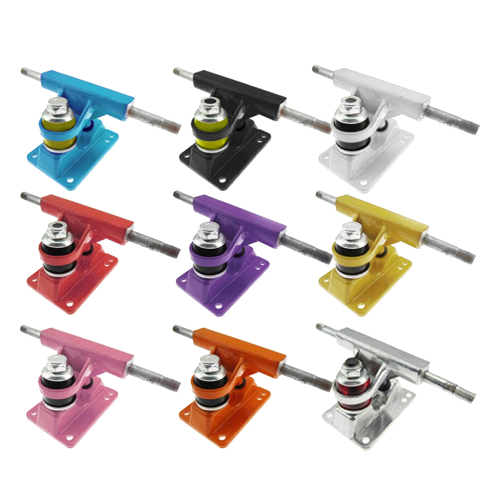 

1Pair Aluminum Alloy Skateboard Trucks 3.25in 150mm Bearing Lightweight for Skate Board Longboard Decks Cruiser Accessories