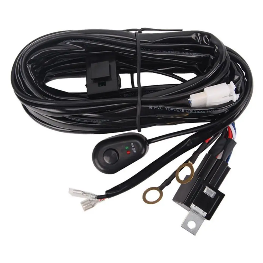 

1pc Car 40A 12V Power On/off Switch Relay Wiring Harness Accessories For Offroad Led Light Bar
