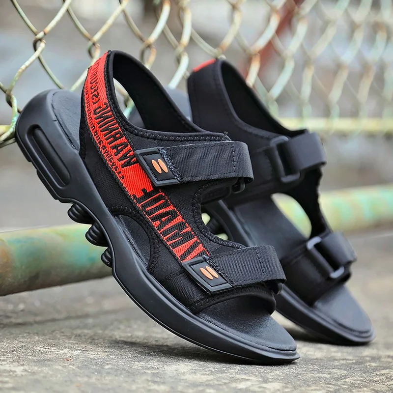 

Sandalhas Masculina Sandals For Men Mens Beach Hollow Breathable Summer Comfort Sandal Shoes Thick Sole Slip On Rubber