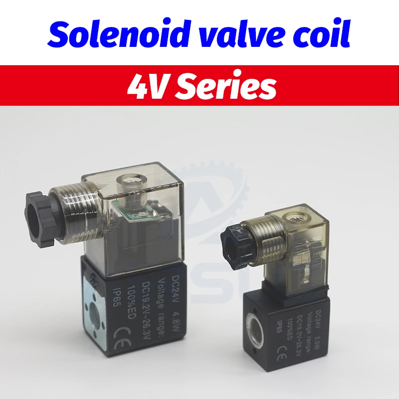 Электромагнитная катушка клапана 4V210 06 08 4V220 06/08 4V230C 2P025 2V025 3V1 штепсельная вилка 24VDC