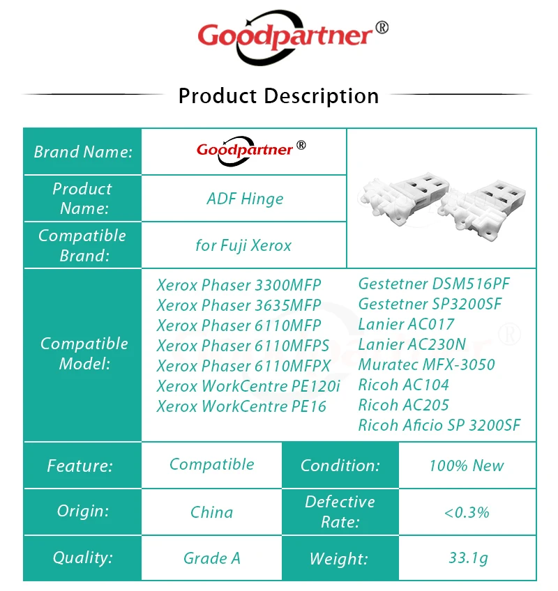 Комплект из 2 предметов 003N01018 003N01051 АДС петля для Xerox WorkCentre 3210 3220 3300 3320 3635 6110 PE16 PE120 для Ricoh SP 3200 AC104 AC205