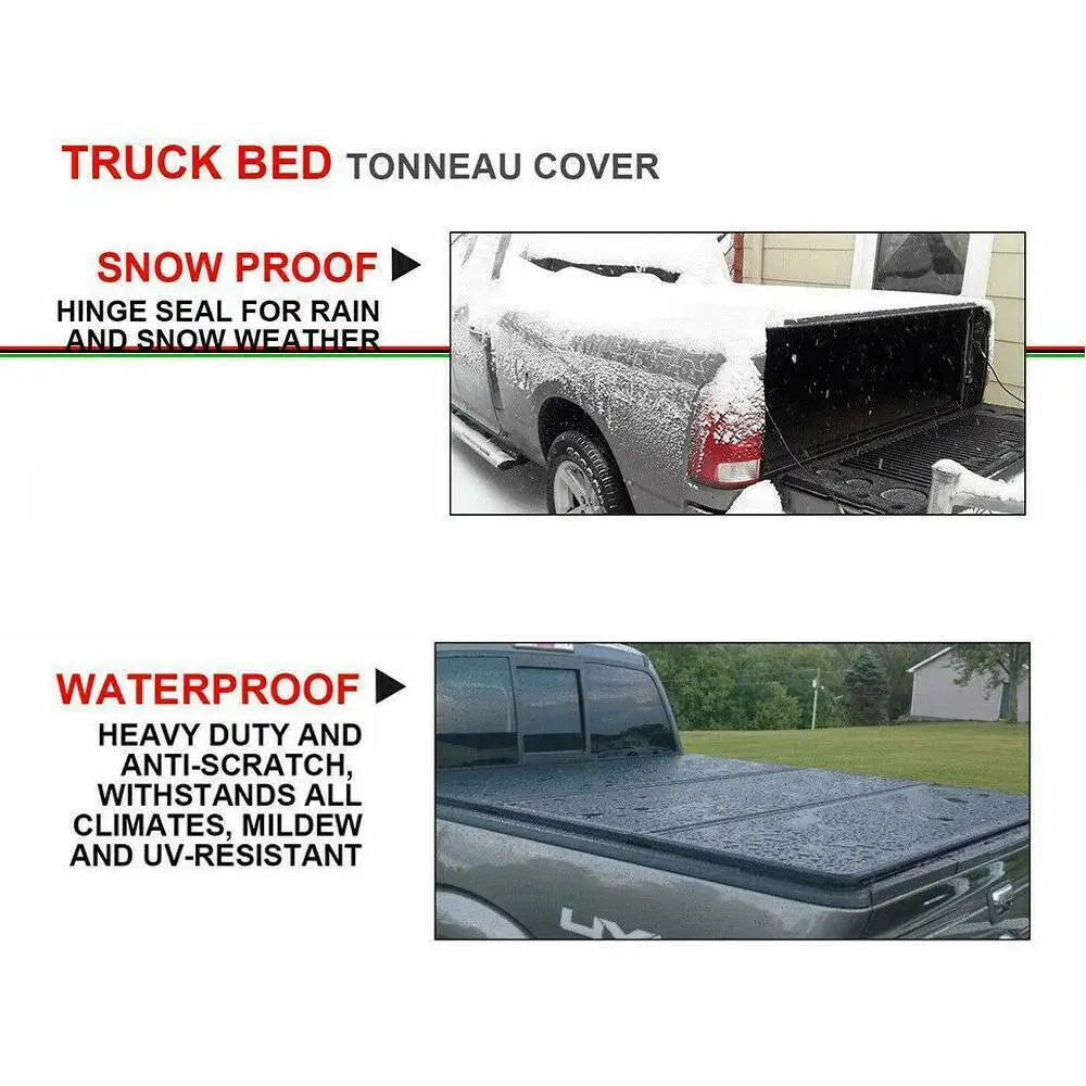 Samger Tonneau Чехол Регулируемый мягкий три раза Грузовик Обложка для Ford F150 2015 19 5 ''короткая кровать| |