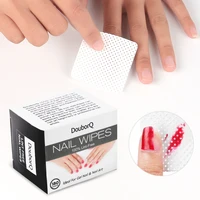 180pcsbox lint free cotton nail polish remover wipes uv gel tips remover cleaner paper pad nails polish cleaning manicure tools