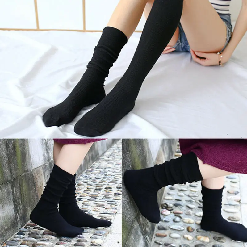Женские свободные носки теплые хлопковые повседневные длинные Чулочные изделия