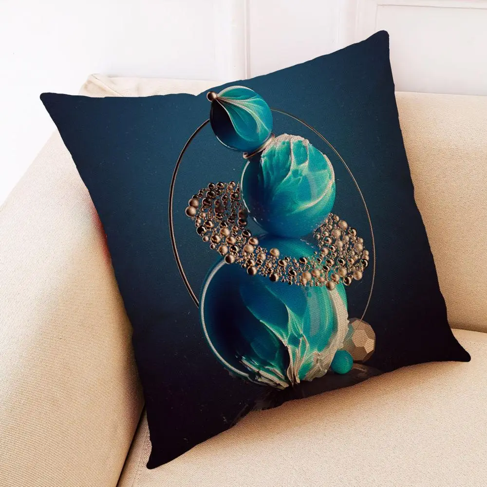 Подушечный чехол с цветочным рисунком, современный декоративный квадратный чехол для подушки, украшение для дивана, кровати и стула.