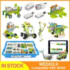 280 pstcnica wedo 3,0 robtica construo conjunto, с милыми лисами, blocos de construo compatvel com 45300 wedo 2,0 educacional brinquedos