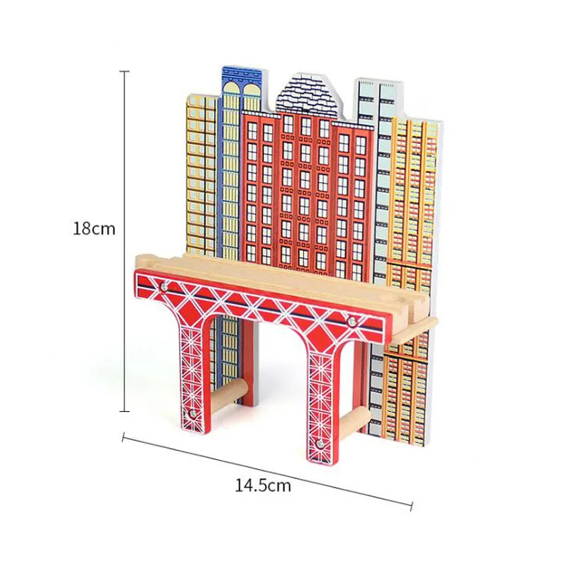 Деревянные аксессуары для железнодорожных дорожек Деревянный Железнодорожный