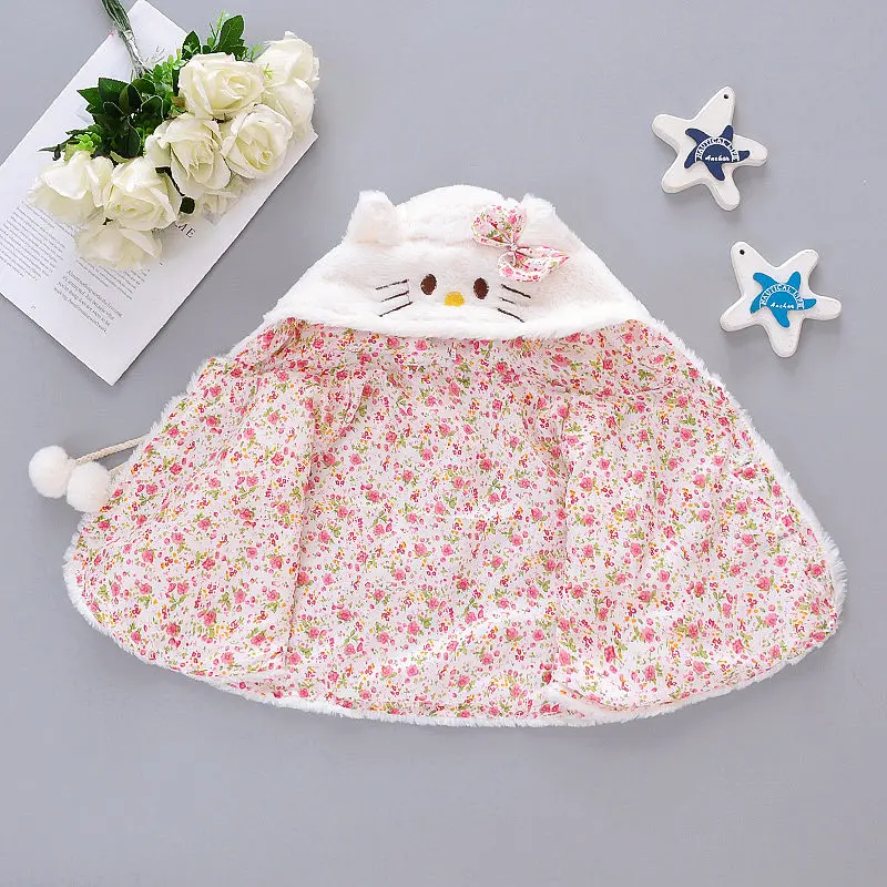 Русский на осень для маленьких девочек кашемир мех с отложным воротником и