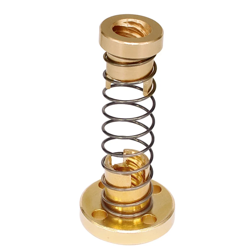 

DIY CNC 3D Printer Parts T8 Anti Backlash Spring Loaded Nut Elimination Gap Nut for 8mm Acme Threaded Rod Lead Screws