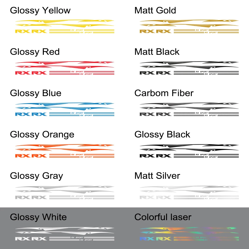 

2pcs Car DIY Stickers For Lexus RX 300 330 GX 400 460 NX LX Long Stripe Auto Reflective Waterproof Decals Tuning Car Accessories