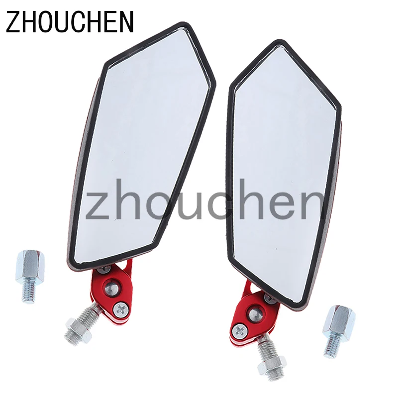 Боковые зеркала заднего вида для мотоцикла скутера мопеда 8/10 мм 2 шт.