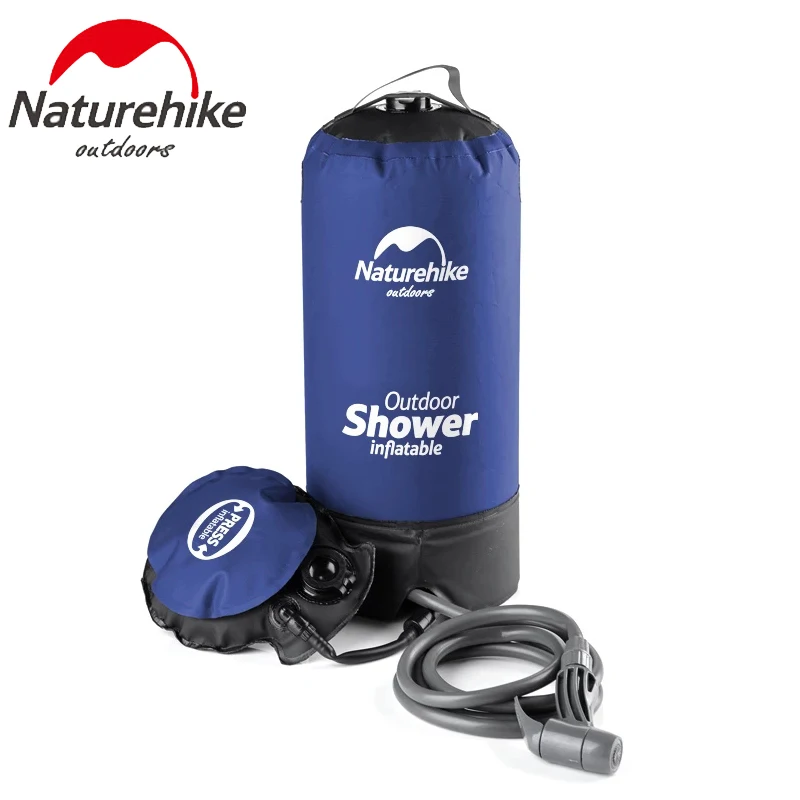 Naturehike Outdoor Shower 11L Portable Inflatable Camping Hiking Shower Folding Outdoor Shower Water Bathing Bag