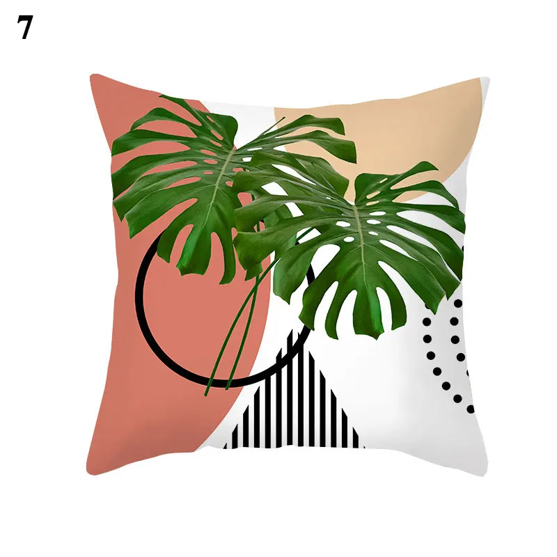 

Nordic Quicksand Plants Print Square Pillowslip Waist Throw Cushion Cover Car Decor Home Supplies Pillow Case Pillows Covers