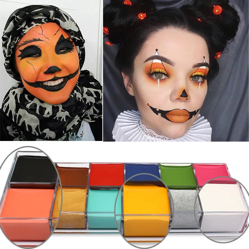 Милый Хэллоуин Тыква специальный эффект макияж Пигмент Водонепроницаемый