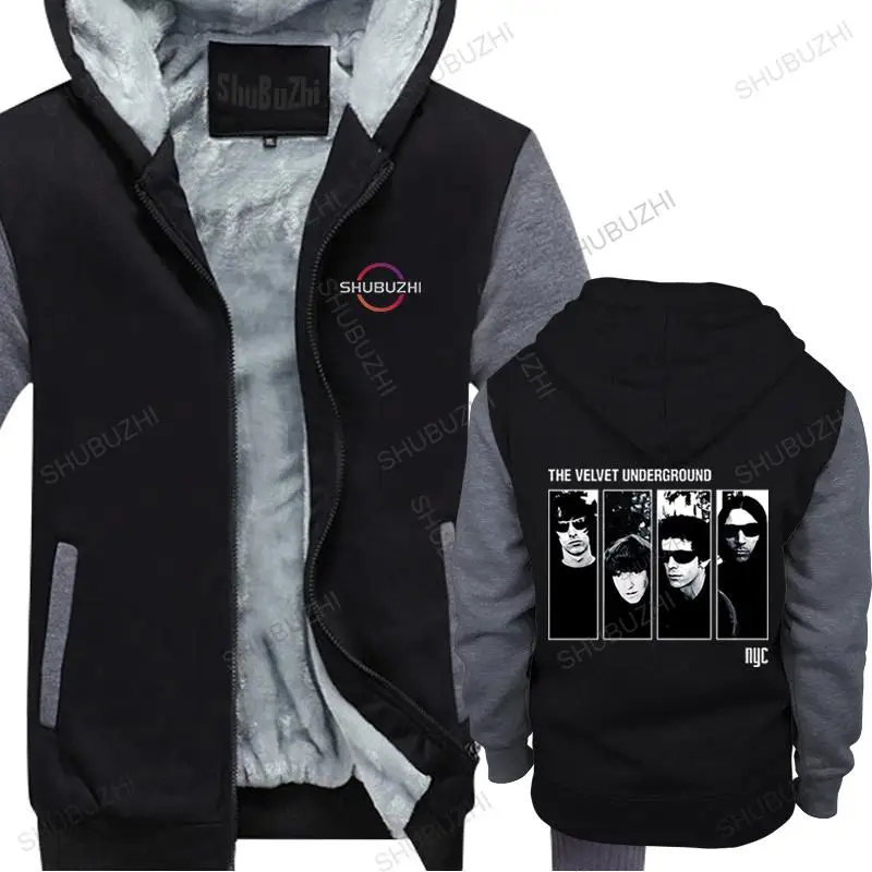

cotton man hoodies winter jacket hot sale brand sweatshirt The Velvet Underground New male fleece hoody high quality hoodie coat
