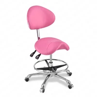 Easy Use Back Support Saddle Chair  PU Leather Dentist Chair Spa Rolling Stool Dental Salon Spa Beauty Lifted Chair