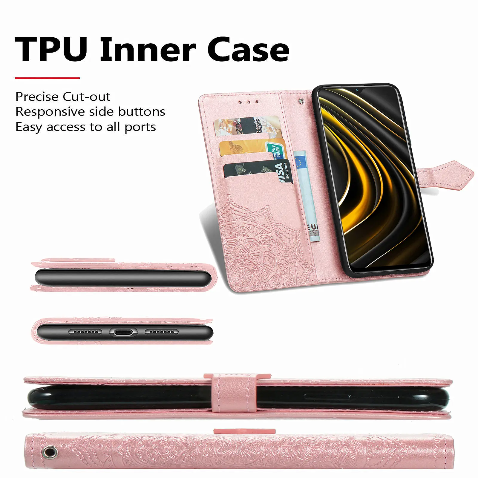 

Flip Wallet Case for Xiaomi POCO M3 X3 10T 10 Lite Pro Redmi Note 9 8 7 8T 9S Pro 9A 9C 8A 7A 6A 7 6 Leather Case Protect Cover