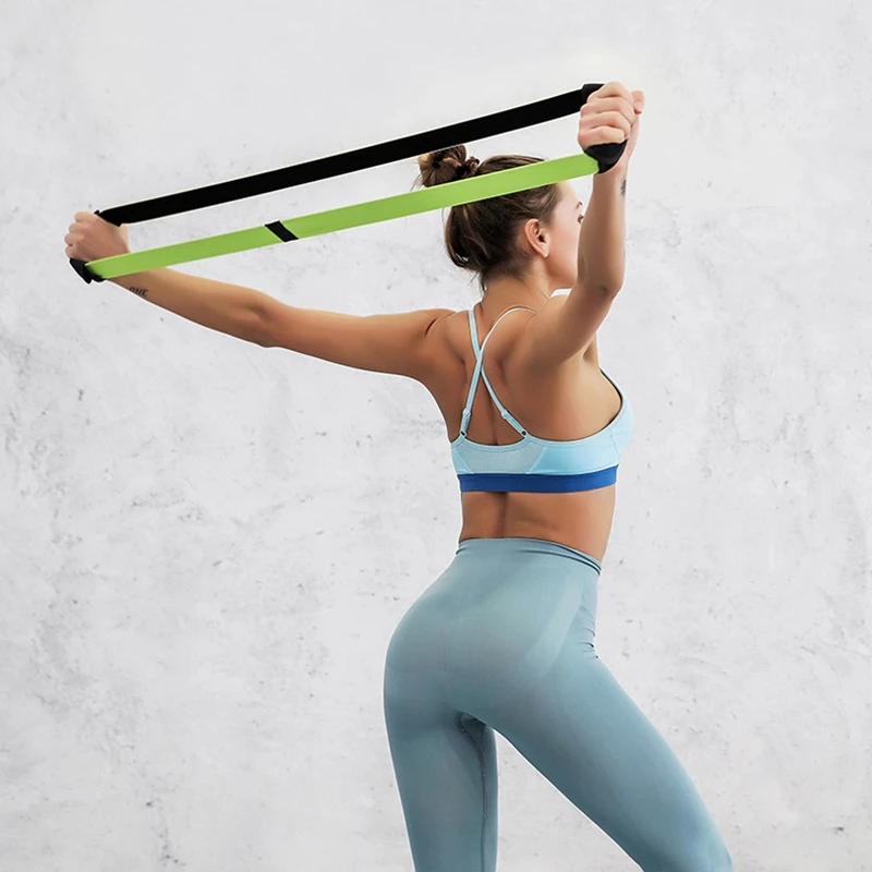 

Resistance Bands Set,Yoga Elastic Pilates Stretch Exercise Fitness Band Workouts Stretching Assisted Pull Straps