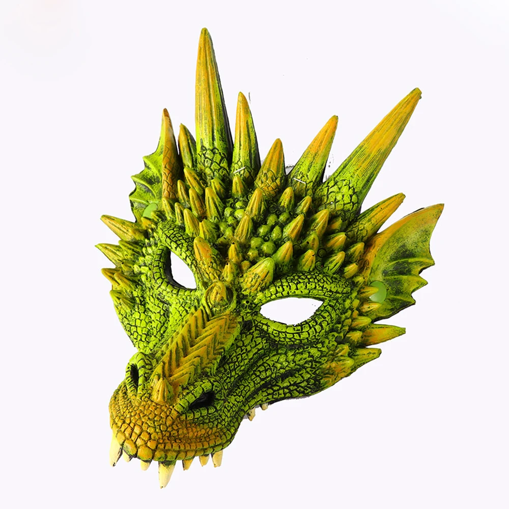 Mardi Gras 3D ПУ вспененный животное китайский дракон Рождественский костюм косплей маска для мужчин женщин карнавала Марди Гра Вечерние
