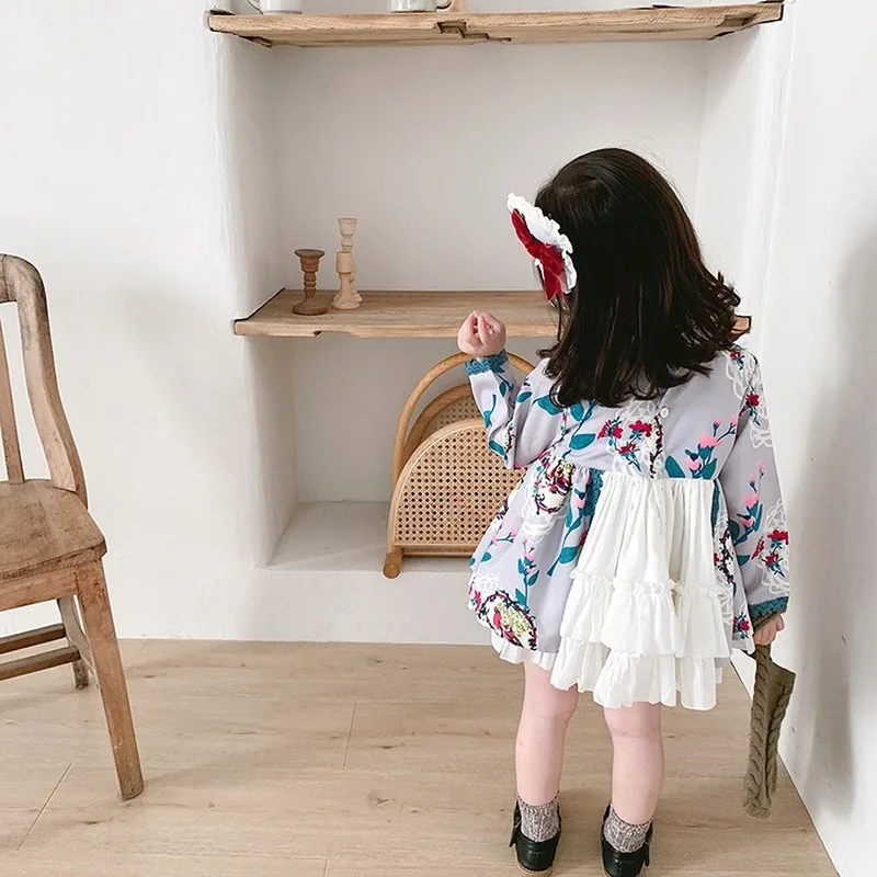 2019 Осенняя детская хлопковая одежда испанское свадебное Качественное детское