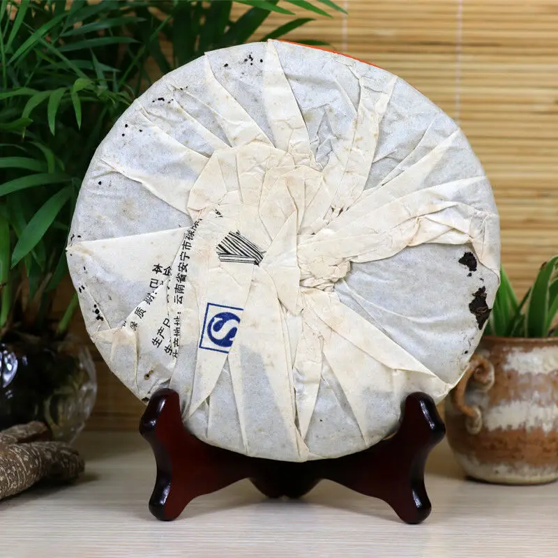 2007 Yr Pu-erh Anning Haiwan Старый товарищ 7598 лаосский Тонг Чжи Чай спелый SHU 357 г |