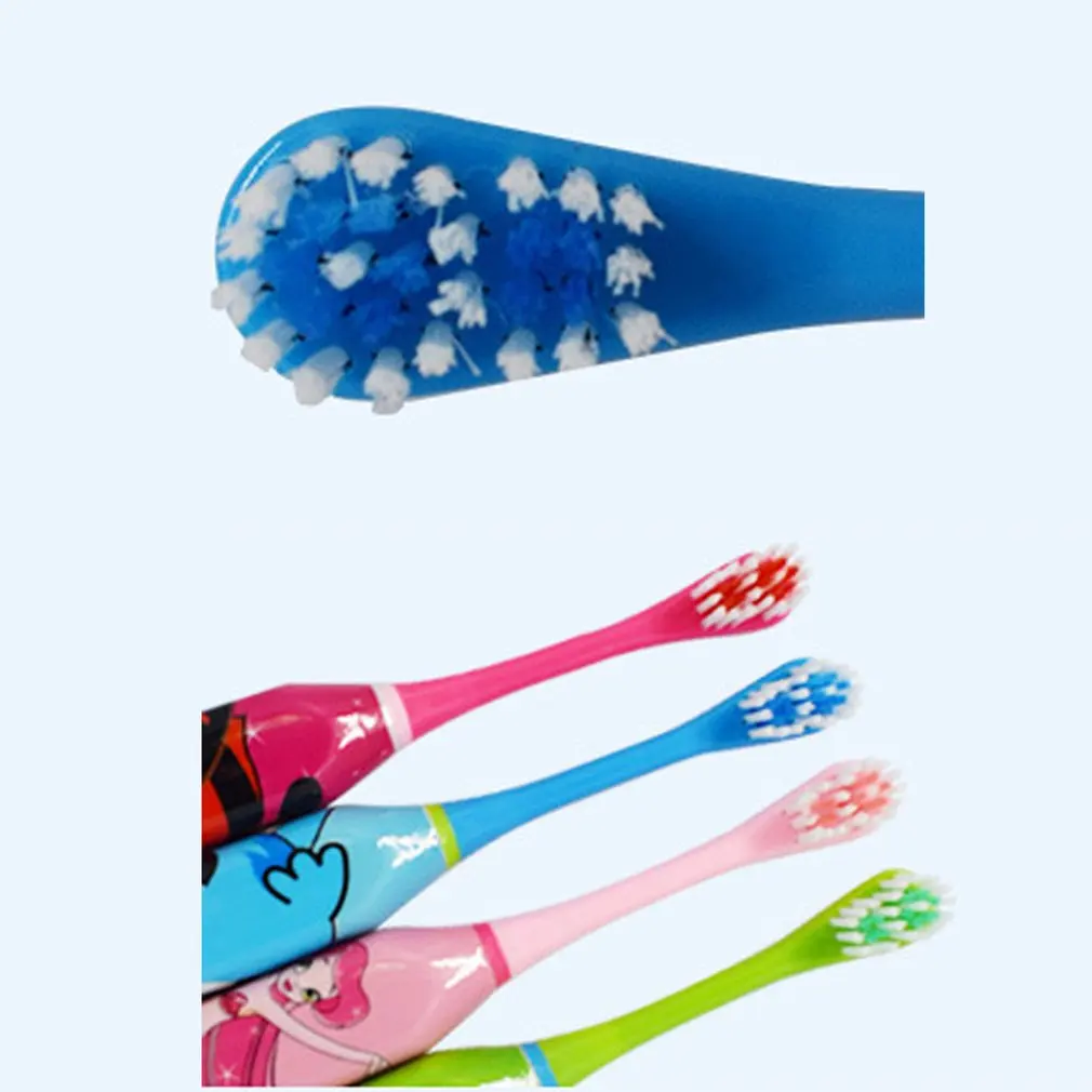 

Lovely Children Electric Toothbrush Cartoon Pattern Double-sided Tooth Brush Heads Electric Teeth Brush For Kids with 2 pcs Head