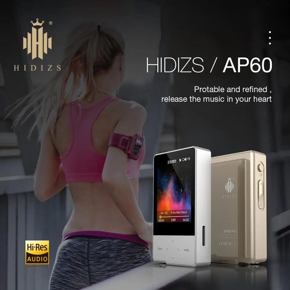 Музыкальный mp3 плеер HIDIZS AP60 ap Hi Res Bluetooth Портативный Fi цифровой аудио без потерь