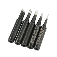 5pcslot jy black lead free soldering solder iron tips 900m t k for hakko 936 fx888888d saike 909d852 cxg 936d