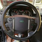 Кожаный чехол на руль для Land Rover Range Rover Evoque Freelander 2 Discovery 43, прошитый вручную, замшевый, автомобильные аксессуары