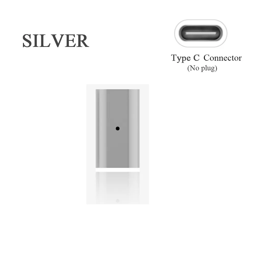 SilverType C Adapter Модный адаптер для телефона TYPE C USB Micro USB Магнитный адаптер для зарядного устройства Магнитный адаптер для зарядки Дата-кабель - Цвет: SilverType C Adapter